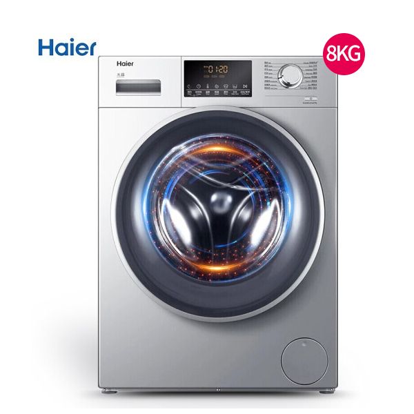 海尔（Haier） 滚筒洗衣机全自动7/8/10公斤单身公寓家用直驱变频斐雪派克电机 XQG80-B14976L